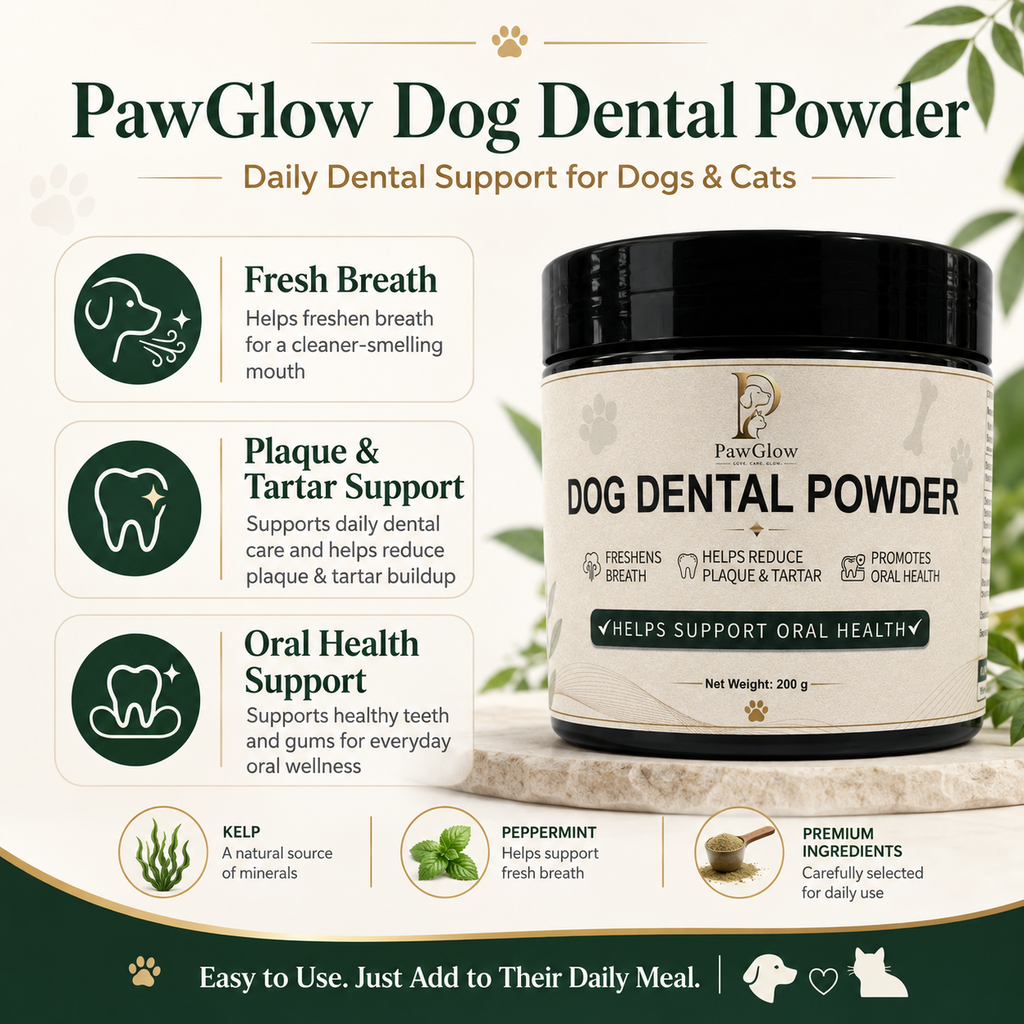 PawGlow Dog Dental Powder for Dogs & Cats – 200g