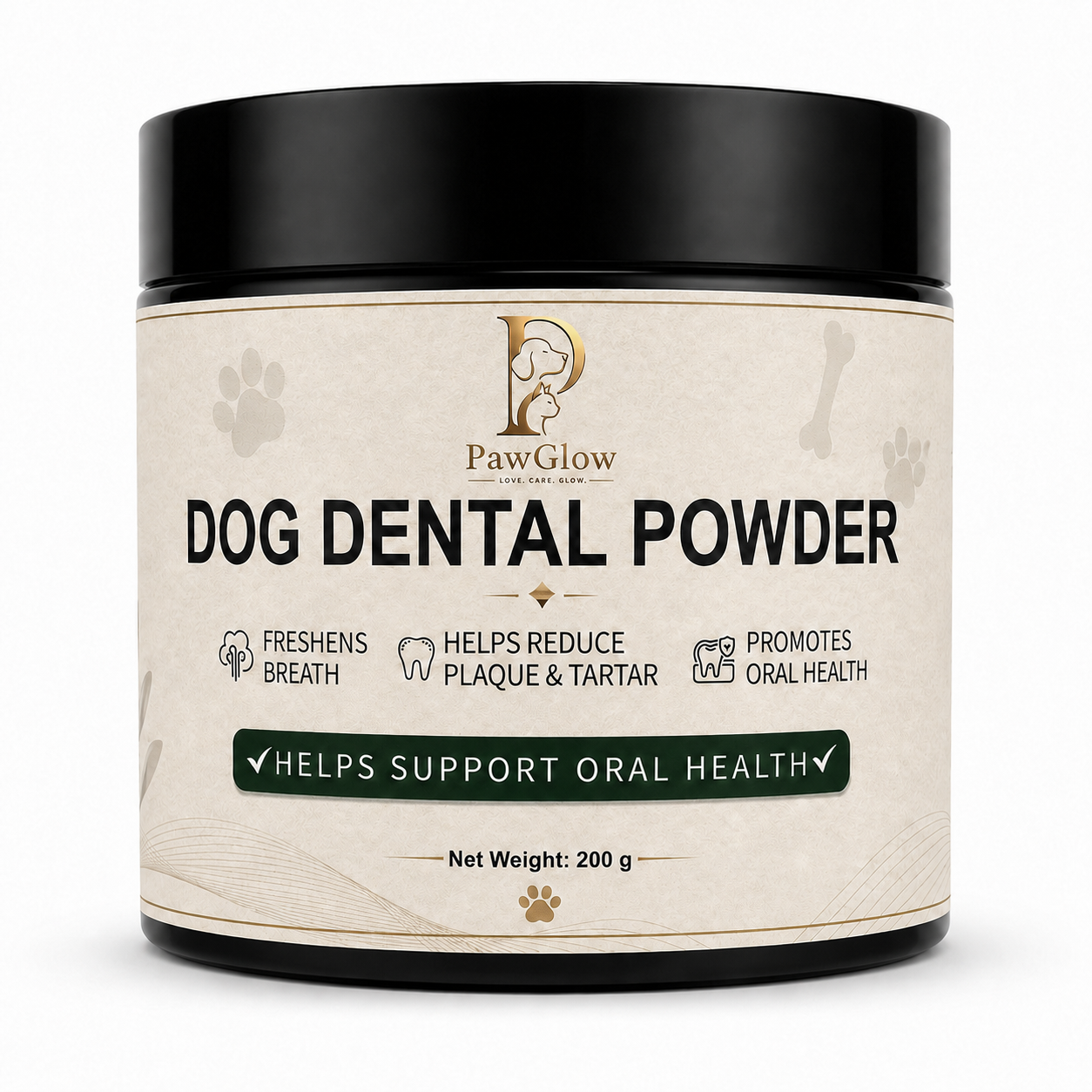PawGlow Dog Dental Powder for Dogs & Cats – 200g